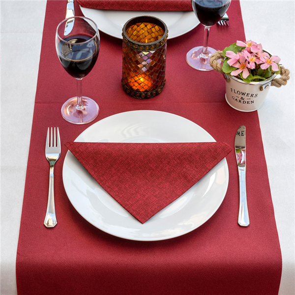 Garcia De Pou SERVILLETAS P. 1/4 'JAZZ' 55 G/M2 40x40 CM BURDEOS AIRLAID (700 UNID.)