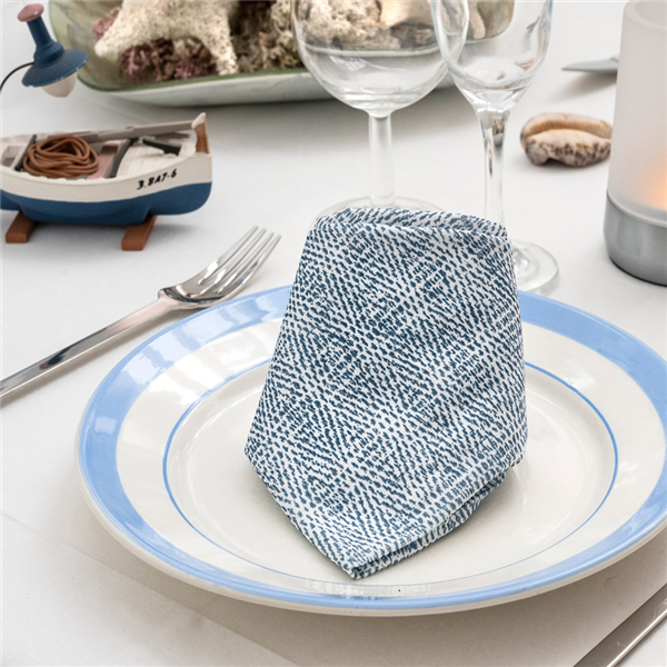 Garcia De Pou SERVILLETAS P. 1/4 'LIKE LINEN - KEIKO' 70 G/M2 40x40 CM AZUL ÍNDIGO SPUNLACE (600 UNID.)