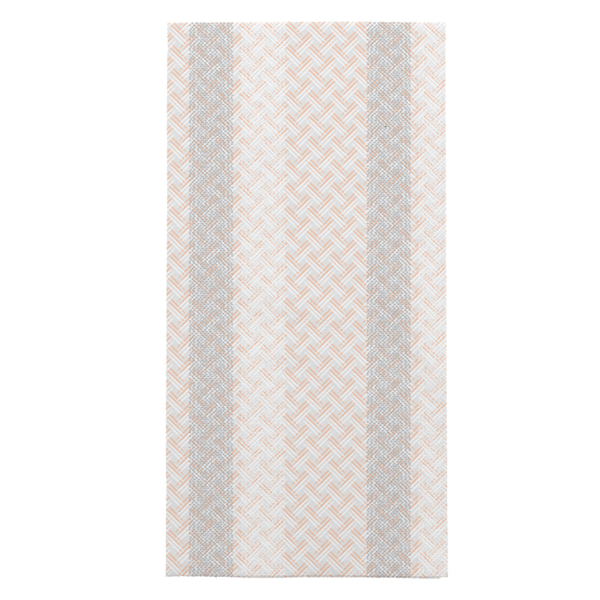 Garcia de pou SERVILLETAS PLEGADO 1/8 'LIKE LINEN - MADRAS III' 70 G/M2 40x40 CM GRIS/MELOCOTÓN SPUNLACE (600 UNID.)