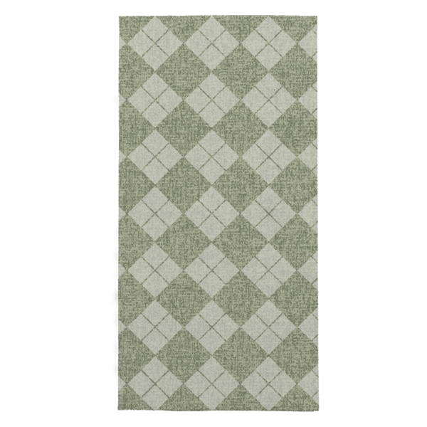 Garcia de pou SERVILLETAS PLEGADO 1/8 'SLIM PLUS' 'LIKE LINEN - ARGYLE' 70 G/M2 39x50 CM VERDE SPUNLACE (600 UNID.)