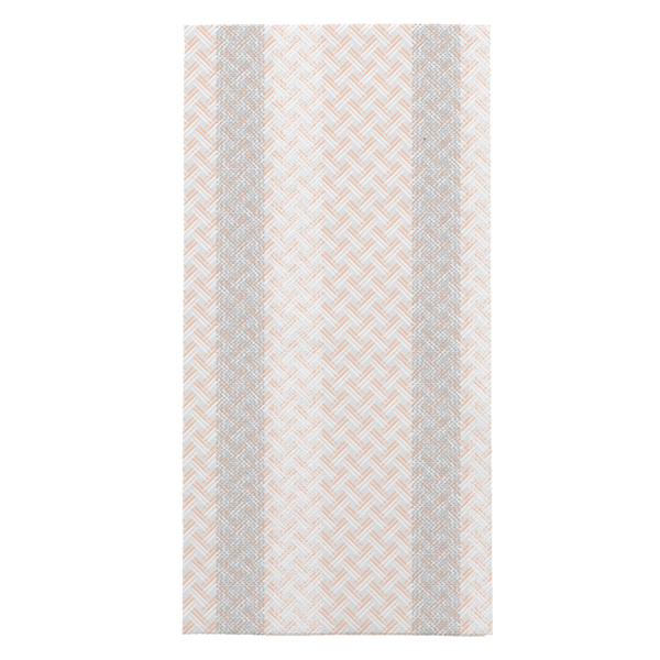 Garcia de pou SERVILLETAS PLEGADO 1/8 'SLIM PLUS' 'LIKE LINEN - MADRAS III' 70 G/M2 39x50 CM GRIS/MELOCOTÓN SPUNLACE (600 UNID.)