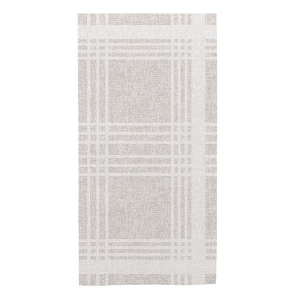 Garcia de pou SERVILLETAS PLEGADO 1/8 'X-SOFT' 'MADRAS I' 65 G/M2 40x40 CM GRIS AIRLAID (700 UNID.)