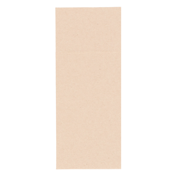 Garcia De Pou SERVILLETAS RECICLADAS ENF. 'D.POINT' 32x40 CM 'JUST IN TIME CLOSED' 40 + 10PE G/M2 11x25 CM NATURAL KRAFT VERJURADO (300 UNID.)