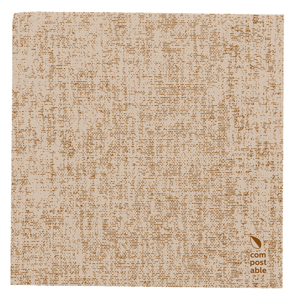 Garcia de pou SERVILLETAS 'TUNDRA' 55 G/M2 20x20 CM CARAMELO AIRLAID (3600 UNID.)