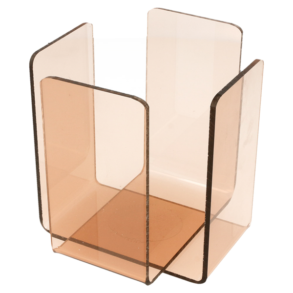 Garcia De Pou SERVILLETERO 11x11x10 8 CM ROSA/AHUMADO METACRILATO (2 UNID.)