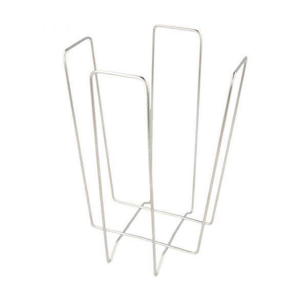 Garcia de pou SERVILLETERO 11x11x18 CM PLATEADO INOX (1 UNID.)