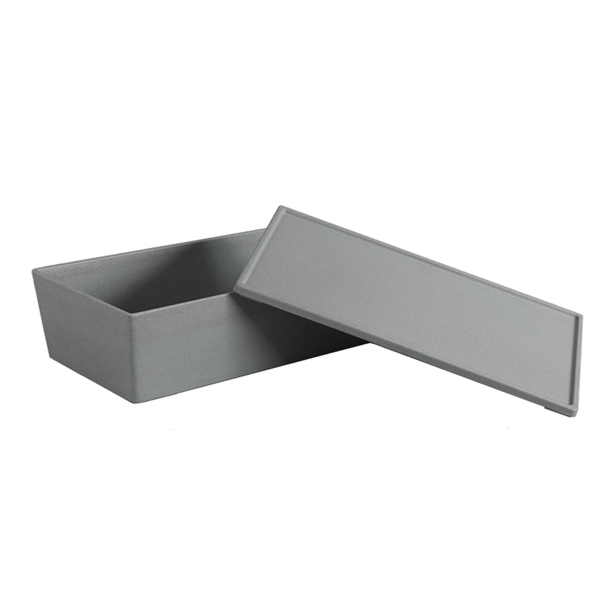 Garcia de pou SERVING BOX CON TAPA 'ASAMI WARE' 3 8 L 32 5x17 9x9 5 CM GRIS MELAMINA (1 UNID.)