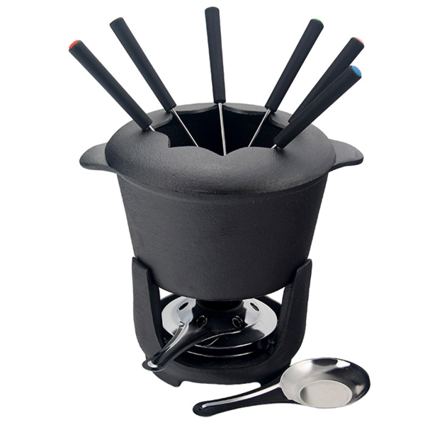 Garcia de pou SET DE FONDUE Ø 16 8x17 5 CM NEGRO HIERRO (4 UNID.)