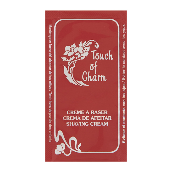 Garcia de pou SOBRECITOS CREMA AFEITAR 'TOUCH OF CHARM' 5 ML 8x4 5 CM BURDEOS PET (2000 UNID.)