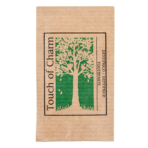 Garcia de pou SOBRECITOS DENTÍFRICOS 'FEEL GREEN' 3 ML 8x4 5 CM NATURAL KRAFT (500 UNID.)