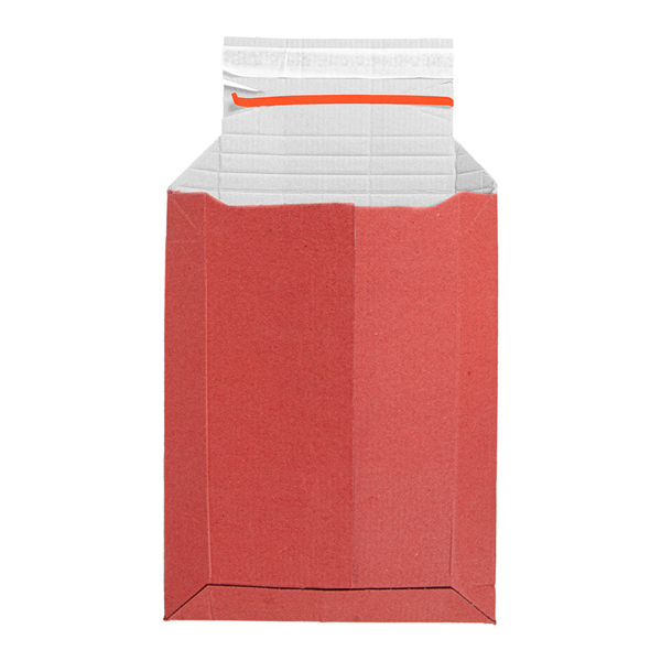 Garcia de pou SOBRES AUTOADHESIVOS EXPANDIBLES E-COMMERCE GOFRADOS APERTURA SUPERIOR 'THEPACK' 390 G/M2 23 5x32 CM ROJO CARTÓN ONDULADO MICROCANAL (100 UNID.)