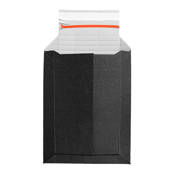 Garcia de pou SOBRES AUTOADHESIVOS EXPANDIBLES E-COMMERCE GOFRADOS APERTURA SUPERIOR 'THEPACK' 390 G/M2 22 5x28 9 CM NEGRO CARTÓN ONDULADO MICROCANAL (100 UNID.)