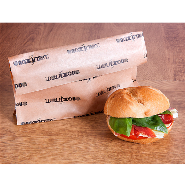 Garcia De Pou SOBRES CON BASE "DELICIOUS" 'KANGOO PACK' 50 G/M2 + 20 LDPE 21+3x17/11 CM NATURAL KRAFT (100 UNID.)