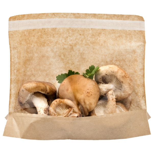 Garcia de pou SOBRES CON BASE Y VENTANA AUTOADHESIVA 'KANGOO PACK' 40 G/M2 + 15 PP 21+3x16/12 CM NATURAL KRAFT (100 UNID.)