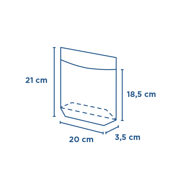 Garcia De Pou SOBRES CON BASE Y VENTANA AUTOCIERRE 'TURTLE PACK' 50 G/M2 + 15 PP 20+3 5x21/18 5 CM NATURAL KRAFT (100 UNID.)