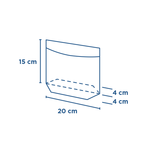 Garcia De Pou SOBRES CON BASE Y VENTANA AUTOCIERRE 'TURTLE PACK' 50 G/M2 + 15 PP 20+4/4x15 CM NATURAL KRAFT (100 UNID.)