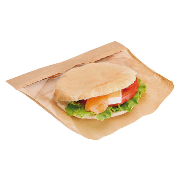 Garcia De Pou SOBRES CON BASE Y VENTANA 'KANGOO PACK' 40 G/M2 + 15 PP 14+3x16/12 CM NATURAL KRAFT (100 UNID.)