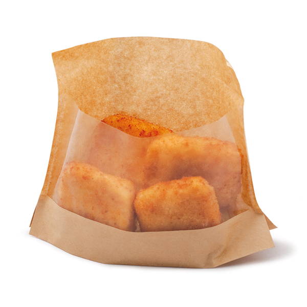 Garcia de pou SOBRES CON BASE Y VENTANA 'KANGOO PACK' 40 G/M2 + 15 PP 14+3x16/12 CM NATURAL KRAFT (100 UNID.)