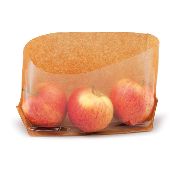 Garcia De Pou SOBRES CON BASE Y VENTANA 'TURTLE PACK' 50 G/M2 + 15 PP 27+4/4x15 CM NATURAL KRAFT (100 UNID.)