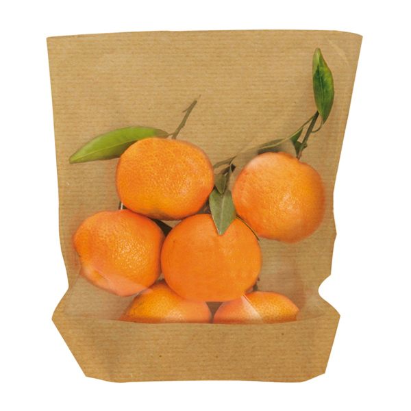 Garcia de pou SOBRES CON BASE Y VENTANA 'TURTLE PACK' 50 G/M2 + 15 PP 20+3 5x24/21 CM NATURAL KRAFT (100 UNID.)