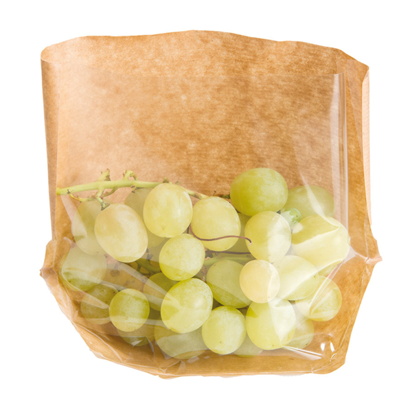 Garcia de pou SOBRES CON BASE Y VENTANA 'TURTLE PACK' 50 G/M2 + 15 PP 20+4/4x15 CM NATURAL KRAFT (100 UNID.)