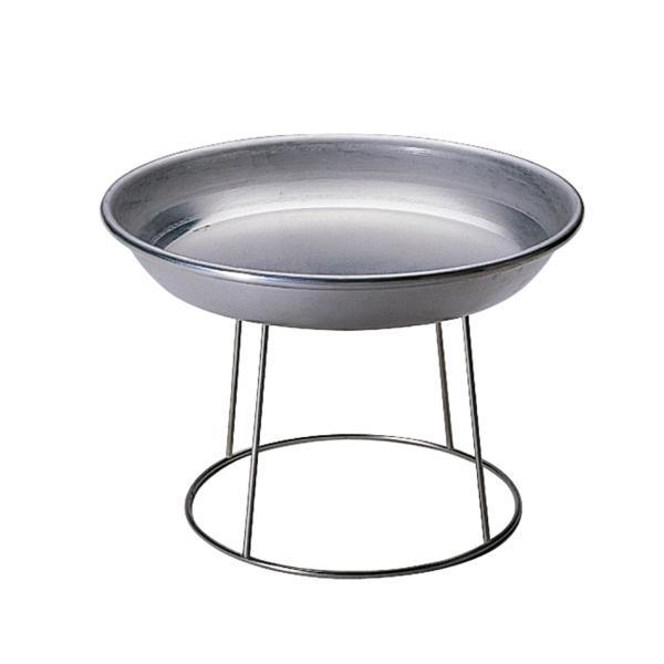 Garcia de pou SOPORTE PARA FUENTE MARISCOS 20x24x18 CM PLATEADO INOX (1 UNID.)