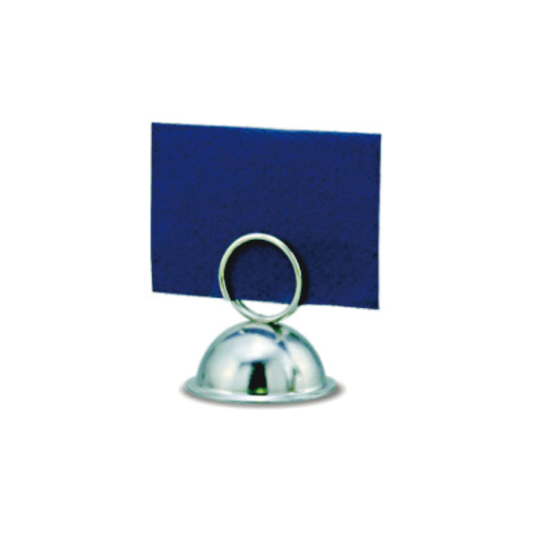 Garcia de pou SOPORTES ETIQUETA MESA REDONDO Ø 6 5x4 CM PLATEADO INOX (1 UNID.)