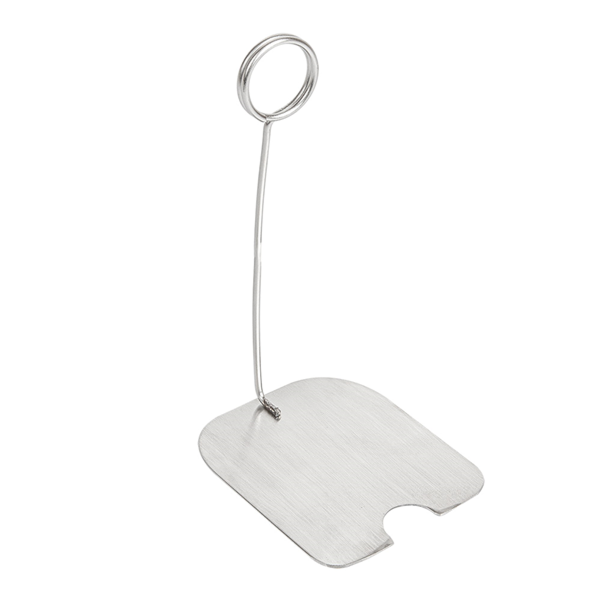 Garcia de pou SOPORTES ETIQUETAS BUFET 8 5x7x20 CM PLATEADO INOX (1 UNID.)