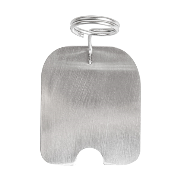 Garcia De Pou SOPORTES ETIQUETAS BUFET 8 6x7 2x10 CM PLATEADO INOX (1 UNID.)