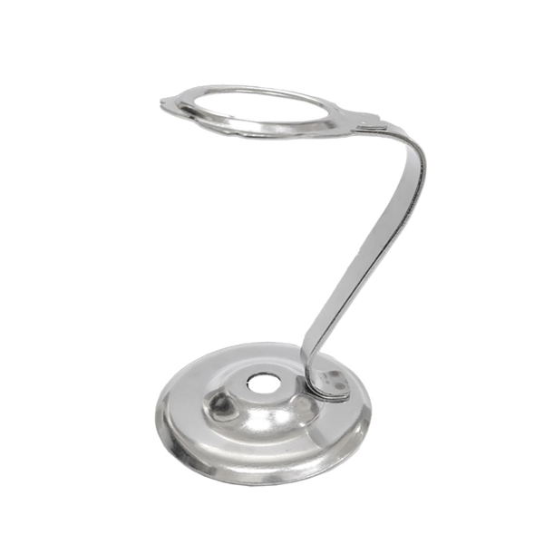 Garcia de pou STAND PARA 1 CONO DE HELADO 10 4x7 5 CM PLATEADO INOX (1 UNID.)