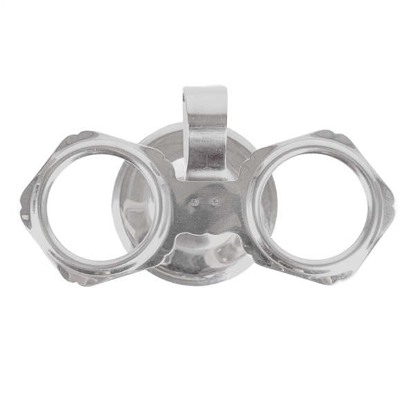 Garcia De Pou STAND PARA 2 CONOS DE HELADO 11x7 5 CM PLATEADO INOX (1 UNID.)