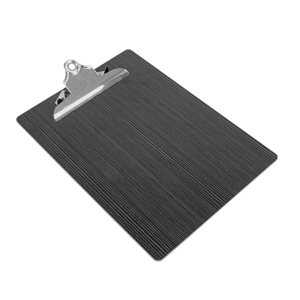 Garcia de pou TABLA PORTA MENÚ CON CLIP 22 9x31 8x0 4 CM NEGRO MDF (12 UNID.)