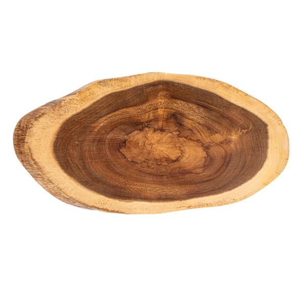Garcia De Pou TABLA PRESENTACIÓN OVALADA 40 6x20 3x1 9 CM NATURAL MADERA (6 UNID.)