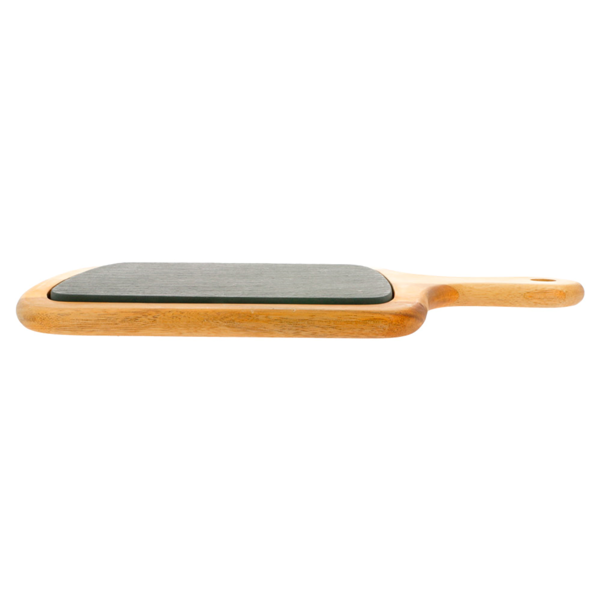 Garcia De Pou TABLA PRESENTACIÓN RECTANGULAR 33x23x1 5 CM NATURAL PIZARRA+MADERA (4 UNID.)