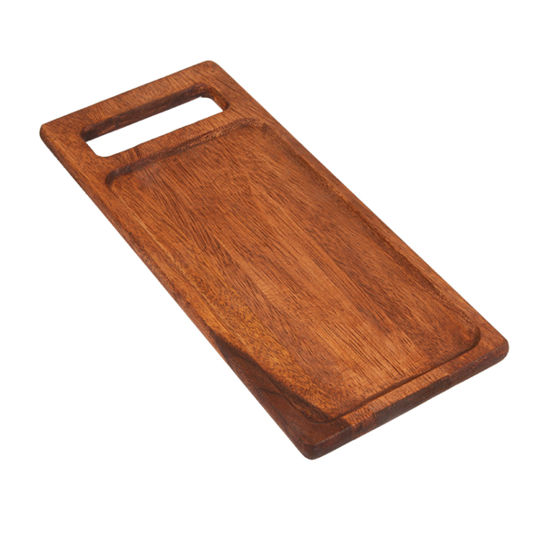 Garcia de pou TABLA PRESENTACIÓN RECTANGULAR 38x16x1 5 CM NATURAL MADERA (12 UNID.)