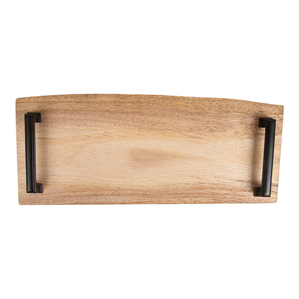 Garcia De Pou TABLA PRESENTACIÓN RECTANGULAR CON ASAS (35-45)x(20-24)x1 6 CM NATURAL MADERA (12 UNID.)