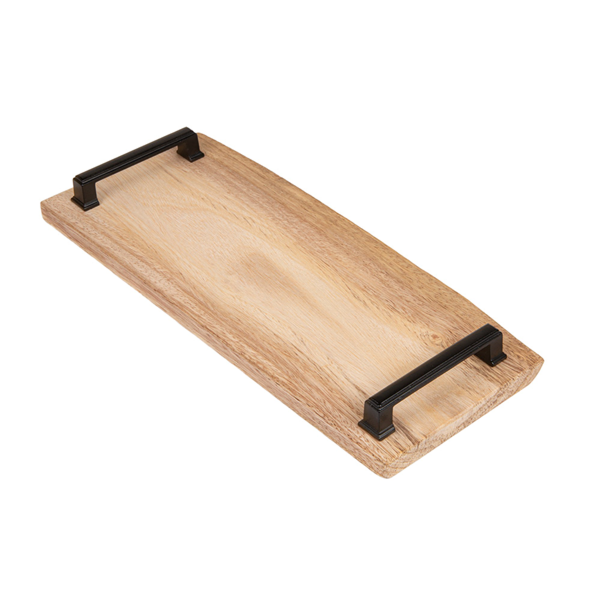 Garcia de pou TABLA PRESENTACIÓN RECTANGULAR CON ASAS (35-45)x(20-24)x1 6 CM NATURAL MADERA (12 UNID.)
