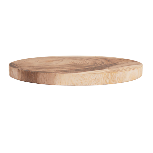 Garcia De Pou TABLA PRESENTACIÓN REDONDA Ø 25x1 6 CM NATURAL MADERA (12 UNID.)