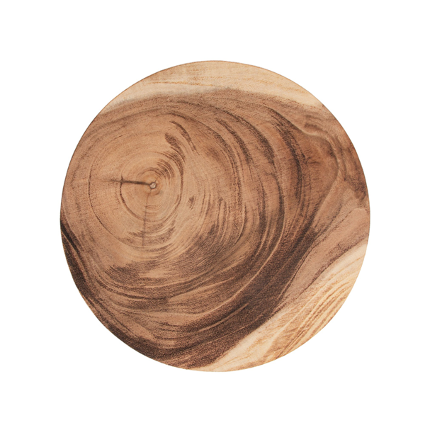 Garcia De Pou TABLA PRESENTACIÓN REDONDA Ø 25x1 6 CM NATURAL MADERA (12 UNID.)