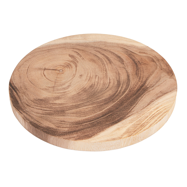 Garcia de pou TABLA PRESENTACIÓN REDONDA Ø 25x1 6 CM NATURAL MADERA (12 UNID.)