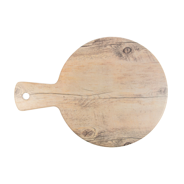 Garcia De Pou TABLAS REDONDAS CON ASA 'ASAMI WARE' Ø23x32x0 4 CM SÍMIL MADERA MELAMINA (6 UNID.)