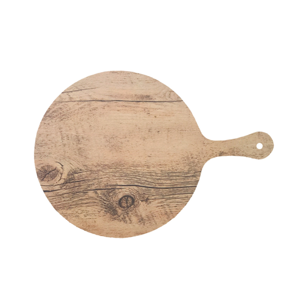 Garcia de pou TABLAS REDONDAS CON ASA 'ASAMI WARE' Ø38x53x0 4 CM SÍMIL MADERA MELAMINA (3 UNID.)