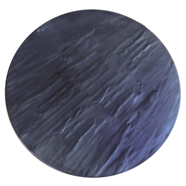 Garcia de pou TABLAS REDONDAS SÍMIL PIZARRA 'ASAMI WARE' Ø 33x4 CM NEGRO MELAMINA (6 UNID.)