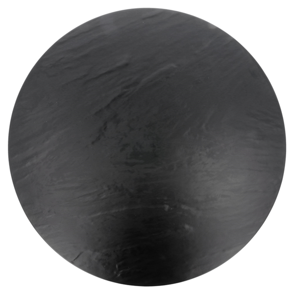 Garcia De Pou TABLAS REDONDAS SÍMIL PIZARRA 'ASAMI WARE' Ø 43x4 CM NEGRO MELAMINA (3 UNID.)