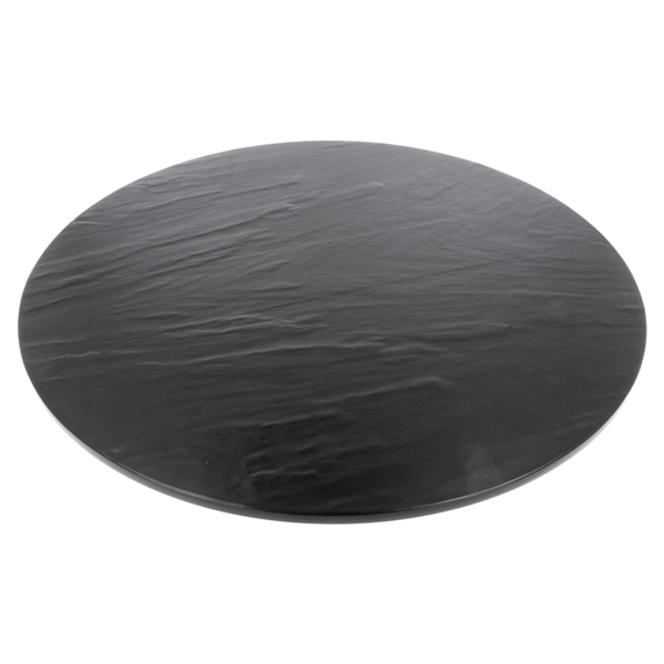 Garcia De Pou TABLAS REDONDAS SÍMIL PIZARRA 'ASAMI WARE' Ø 43x4 CM NEGRO MELAMINA (3 UNID.)