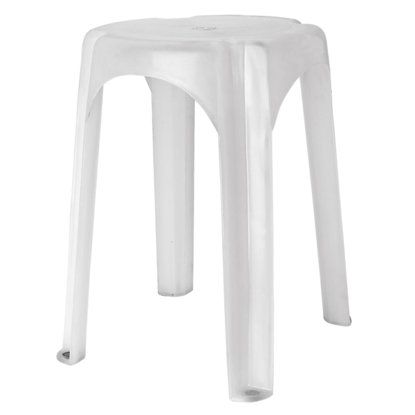 Garcia de pou TABURETE DE BAÑO Ø 32x44 CM BLANCO PP (1 UNID.)