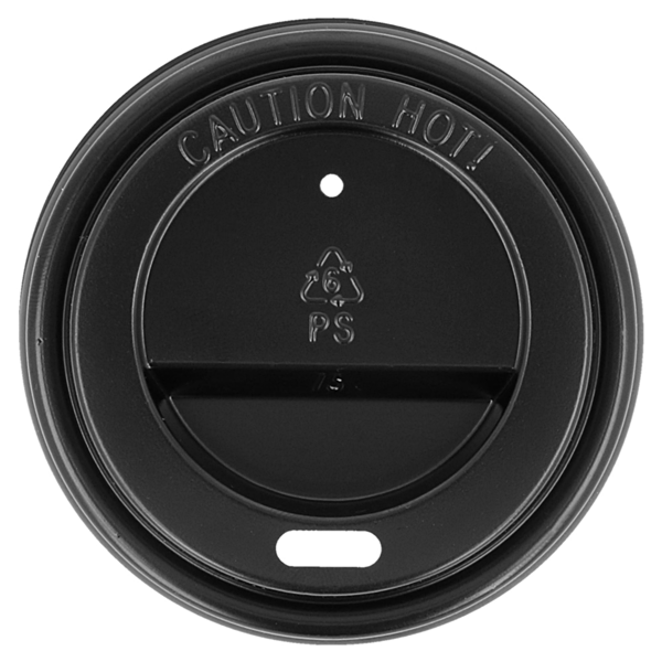 Garcia De Pou TAPAS ALTAS PARA VASOS 180 ML NEGRO PS (1000 UNID.)