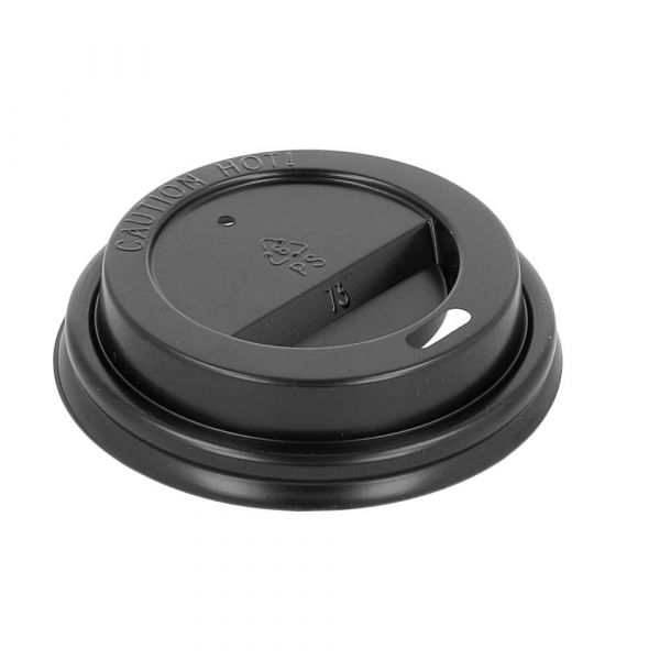 Garcia de pou TAPAS ALTAS PARA VASOS 180 ML NEGRO PS (1000 UNID.)