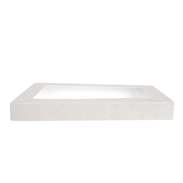 Garcia De Pou TAPAS CON VENTANA PARA CAJAS 254.71 'THEPACK' 250 G/M2 + 32 OPP 22x15x2 CM BLANCO CARTÓN ONDULADO NANO-MICRO (50 UNID.)
