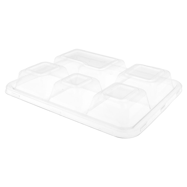 Garcia De Pou TAPAS PARA BANDEJAS 221.92 'BIONIC' 27x22x3 6 CM TRANSPARENTE PET (250 UNID.)